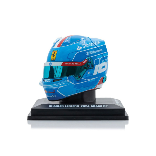 Casco de Charles Leclerc de la Scuderia Ferrari para el Gran Premio de Miami, escala 1:5