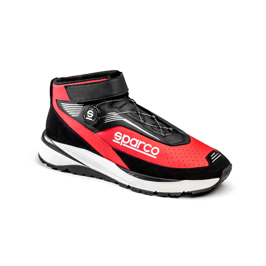 Botas de mecánico Sparco CHRONO negro-rojo (FIA)