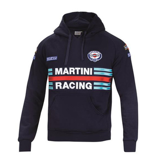 Sudadera Hombre Capucha Sparco Martini azul marino 