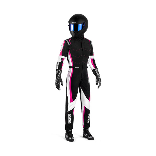Traje de karting Sparco KERB negro-rosa (FIA)