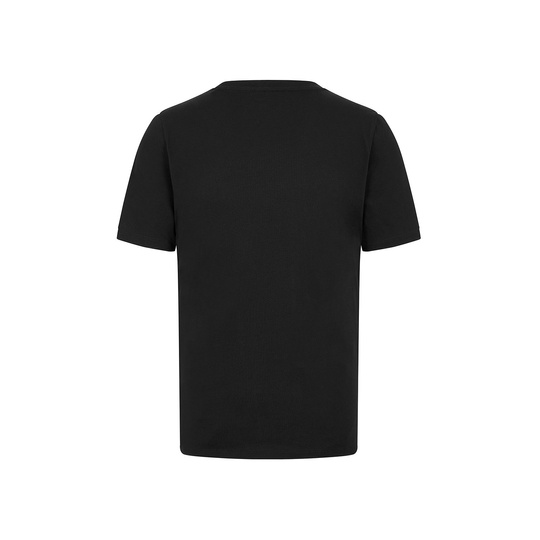 2024 Mercedes AMG F1 Camiseta negra con logo pequeño para hombre
