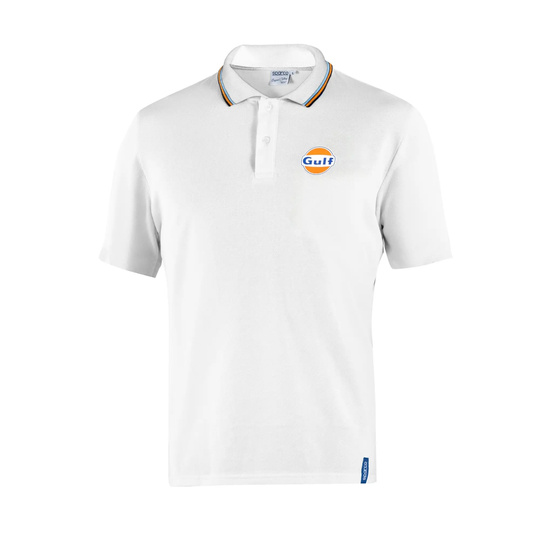 Polo de hombre Sparco GULF blanco 