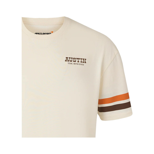 Camiseta de hombre Austin GP McLaren F1 2025 beige