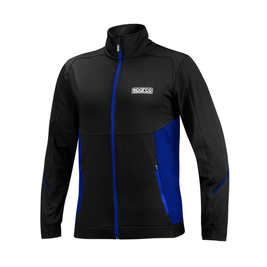 Sudadera Full Zip Sparco MY22 negro-azul
