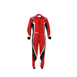 Traje de carreras de niños Sparco KERB MY20 rojo (CIK-FIA)