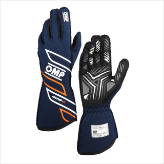 Guantes de carreras OMP ONE-S MY25 azul marino (homologación FIA)