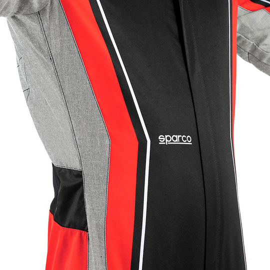 Traje de karting Sparco Superleggera-K negro-rojo (FIA)