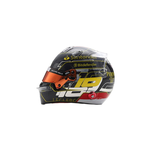 Casco de Charles Leclerc de la Scuderia Ferrari para el Gran Premio de Monza, escala 1:5