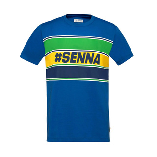 Camiseta Hashtag Ayrton Senna F1 2025 azul