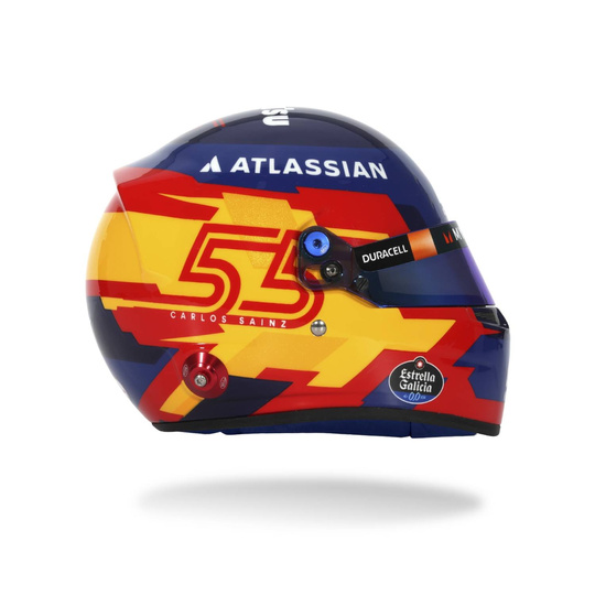 Casco de Carlos Sainz de la Williams Racing 2025, escala 1:2
