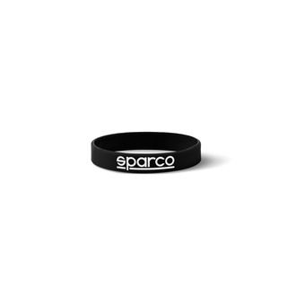 Pulsera de silicona Sparco LOGO negro
