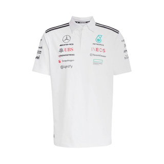 Polo hombre Team Mercedes AMG F1 2025 blanco