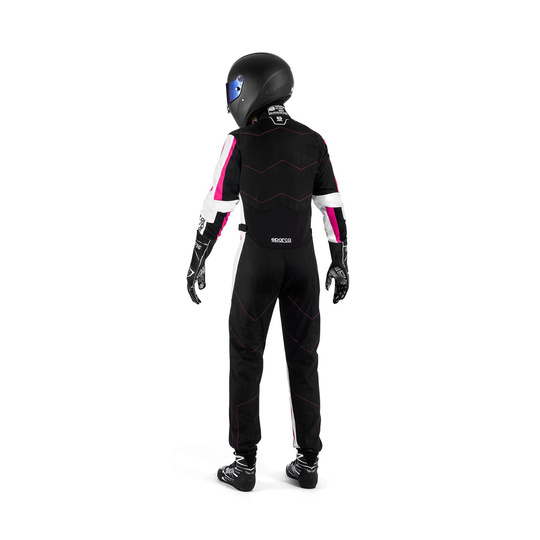 Traje de karting Sparco KERB negro-rosa (FIA)