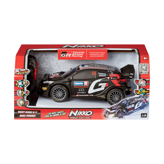 Coche a escala 1:18 RC de Toyota Gazoo Racing YARIS Rally1 K. Rovanpera