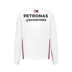 Camiseta de hombre Longsleeve blanco Team Mercedes AMG F1 