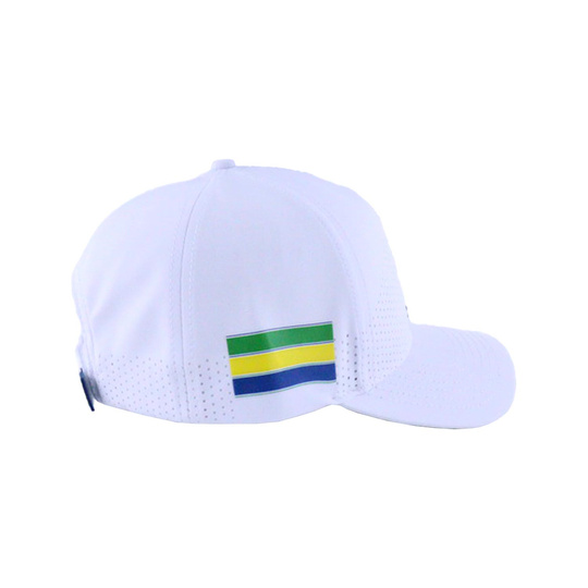 Gorra de béisbol Leisure Ayrton Senna F1 2025 blanco