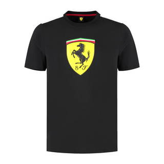 Camiseta de hombre Shield negra Ferrari F1 2025