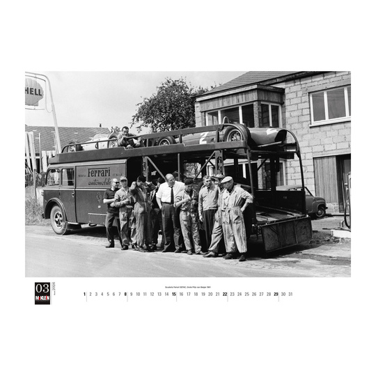  Calendario de pared Motorsport Classic McKlein 2026