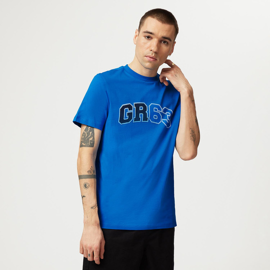 Camiseta de hombre George Russell Logo Blue Mercedes AMG F1 