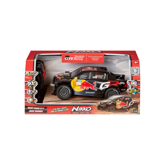 Coche a escala 1:18 RC de Toyota Gazoo Racing HILUX T1U de L. Moraes