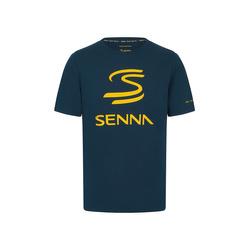 Ayrton Senna F1 2024 Camiseta con logotipo para hombre