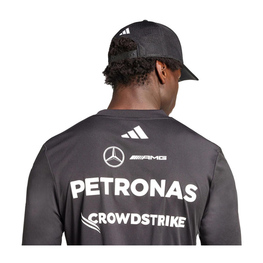 Camiseta de manga larga para hombre Team Mercedes AMG F1 2025 negro