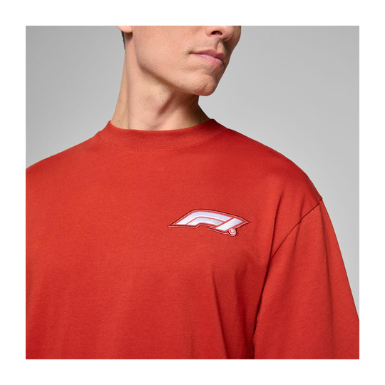 Camiseta Hombre Heritage Logo roja Formula 1 2025