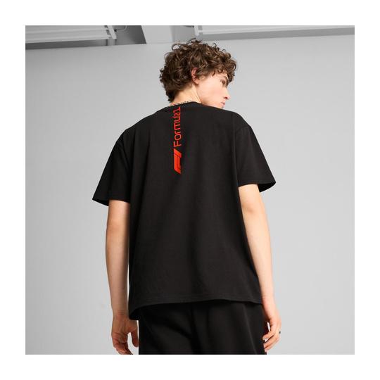 Camiseta Hombre Essential Relaxed Logo negra Formula 1 2025