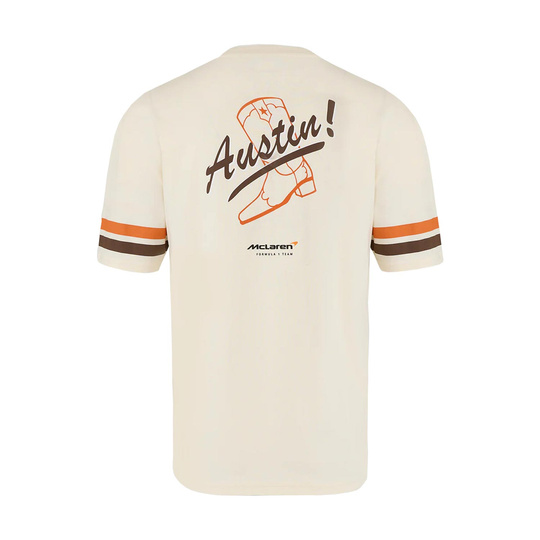 Camiseta de hombre Austin GP McLaren F1 2025 beige
