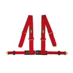 Cinturones de seguridad OMP Racing de 4 puntos ECE, DA508, rojo