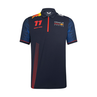 Camiseta polo de hombre Sergio Perez Team azul marino Red Bull Racing 
