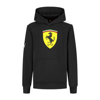 Sudadera infantil Shield negra Ferrari F1 2025