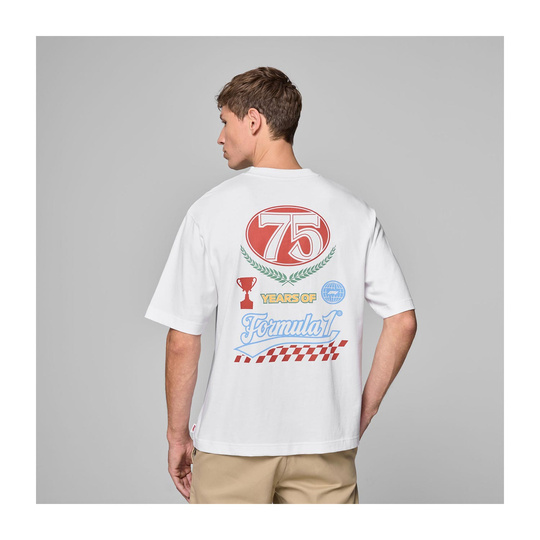 Camiseta Hombre Legacy Graphic blanca Formula 1 2025