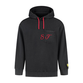 Sudadera con capucha Hombre Graphic Negra Ferrari F1 2025 