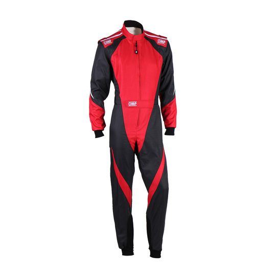 Mono de karting para niños OMP KS-3X 8877-2022 negro-rojo
