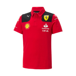 Camiseta Polo de nino roja Team Ferrari F1 