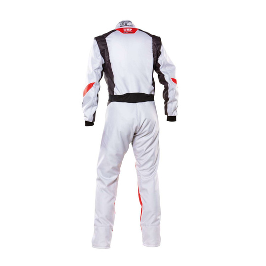 Traje kart para niños OMP KS-2 ART plateado (homologación CIK-FIA)