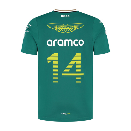Camiseta Fernando Alonso Team Aston Martin F1 2025 para hombre