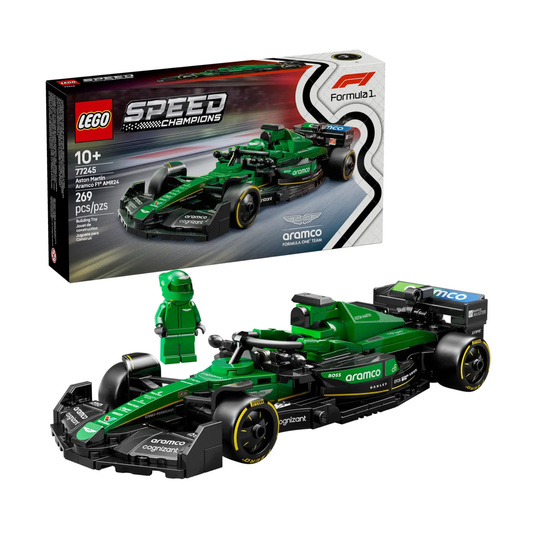 Coche a escala LEGO Speed Champions Aston Martin Aramco AMR24