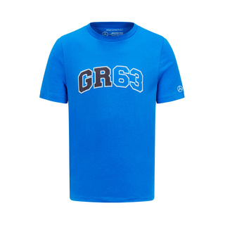 Camiseta de hombre George Russell Logo Blue Mercedes AMG F1 