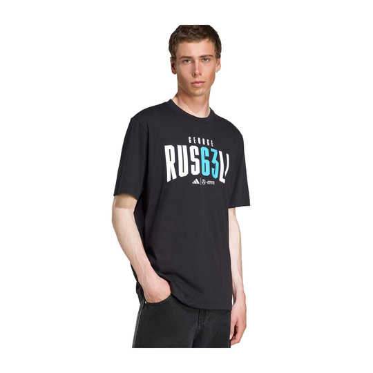 Camiseta para hombre Russell Mercedes AMG F1 2025 negro