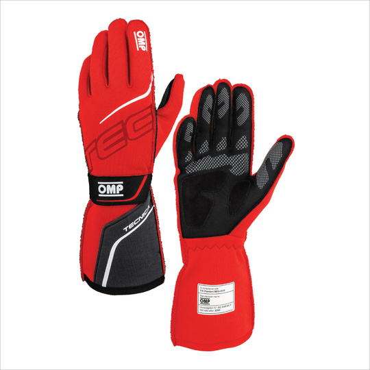 Guantes de carreras OMP TECNICA rojo (homologación FIA)
