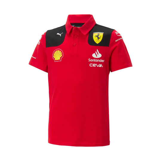 Camiseta Polo de nino roja Team Ferrari F1 