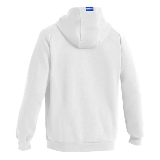 Sudadera con capucha de hombre Sparco Full Zip GULF MY25 blanco-azul marino