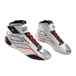 Botas de carreras OMP ONE-S MY20 blanco (homologación FIA)