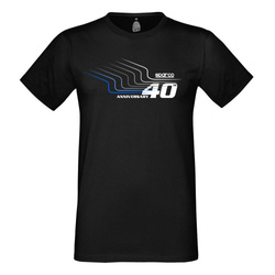 Camiseta t-shirt de hombre Sparco 40TH negro