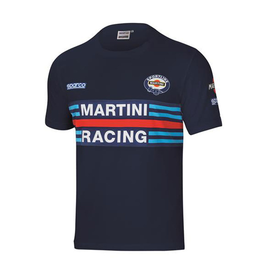 Camiseta de hombre Sparco Martini Racing azul marino