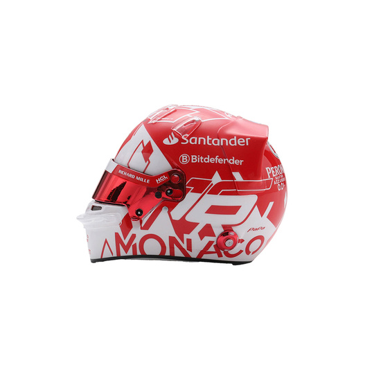 Casco de Charles Leclerc de la Scuderia Ferrari para el Gran Premio de Monaco, escala 1:5