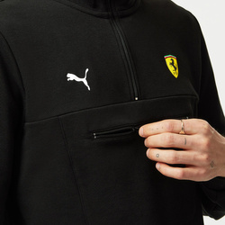 Sudadera con cremallera 1/4 Zip Black Ferrari F1 2024 para hombre