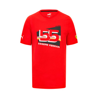 Camiseta de hombre Sainz Driver Ferrari Red F1
